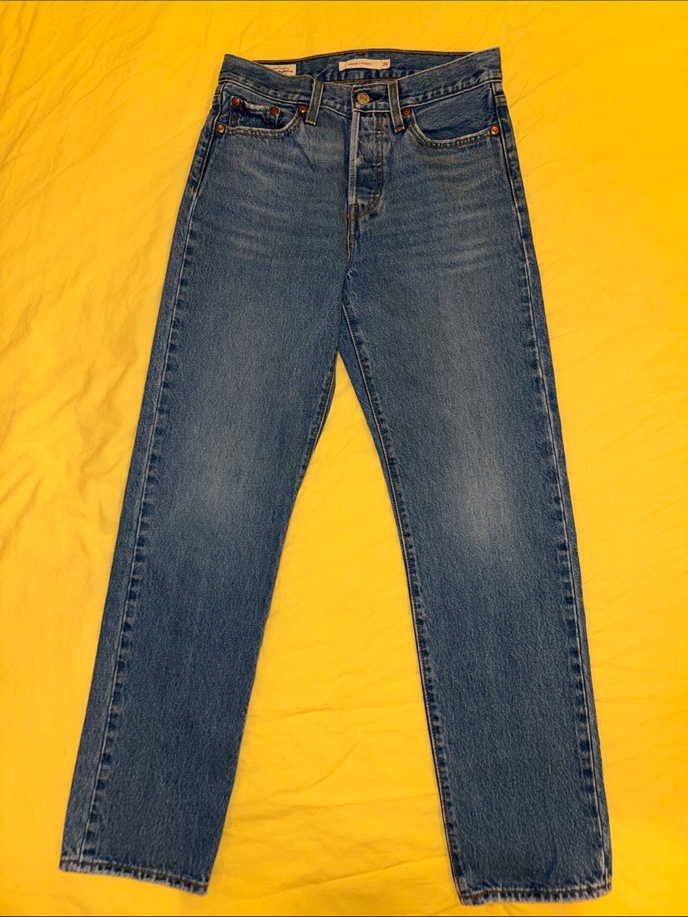 Levi's Women's Straight-Leg Blue Denim Jeans